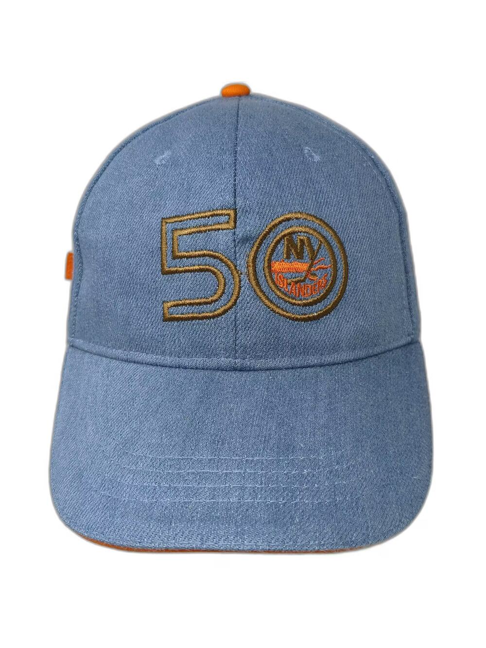 BWM Global NY Islanders 50th Anniversary Baseball Cap Blue OS Hat Adjustable